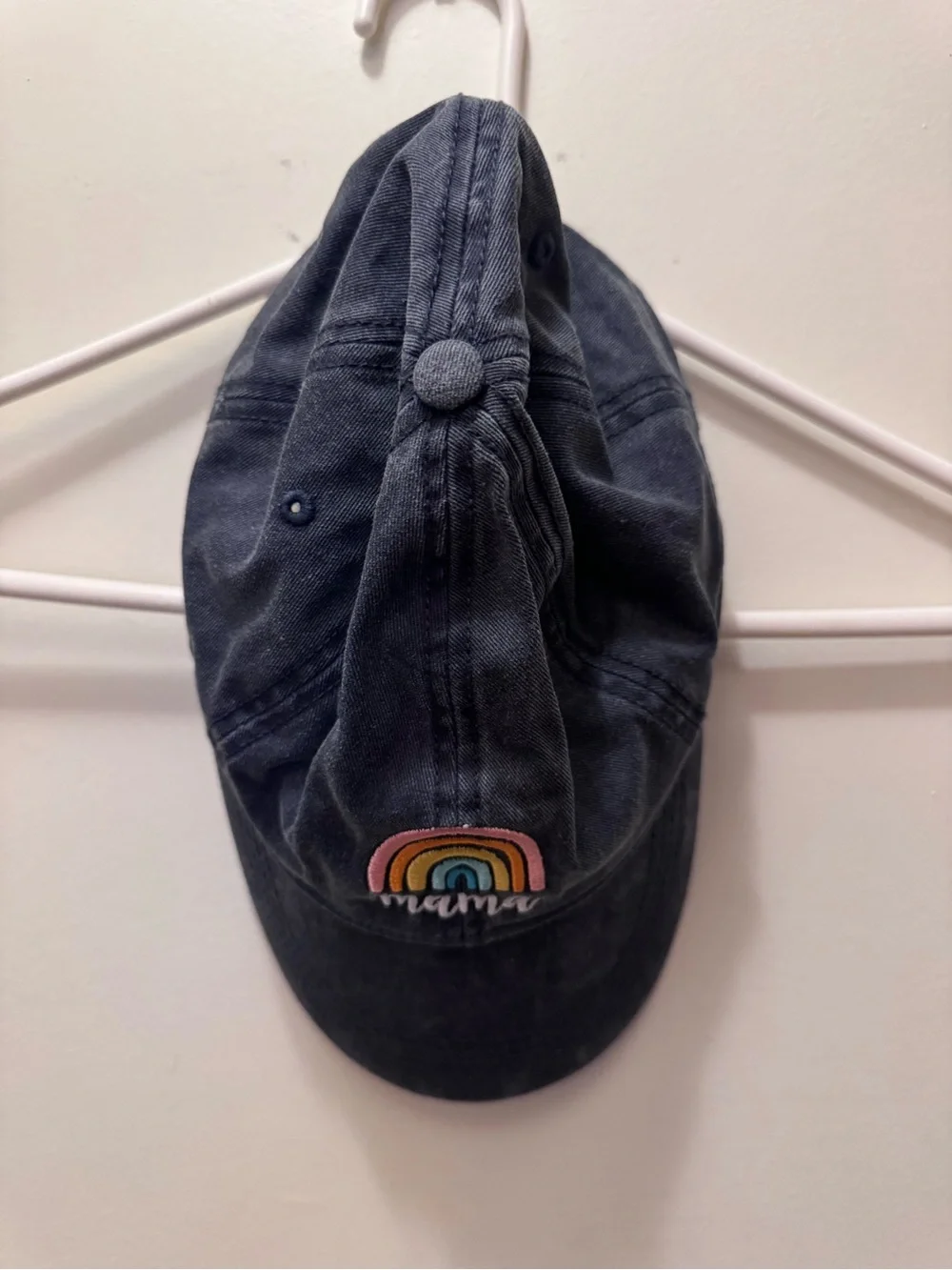 Navy 'mama' Rainbow Cap